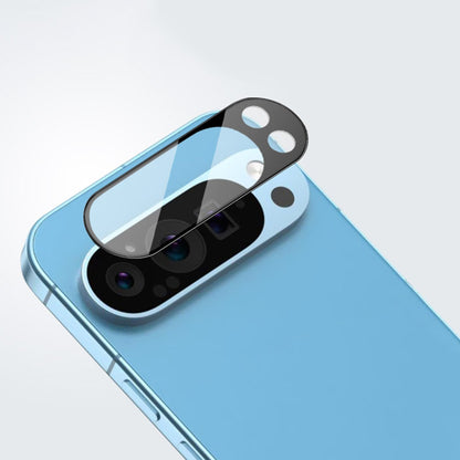Techsuit takakameran suojakalvo Google Pixel 9 Pro XL:lle, karkaistu lasi, musta