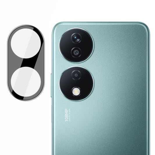 Techsuit takakameran suojakalvo Honor X7b 5G / 90 Smart / X7b 4G:lle, karkaistu lasi, musta