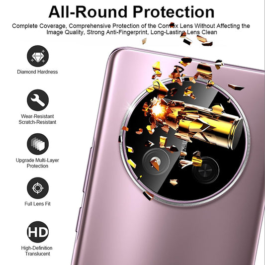 Techsuit takakameran suojakalvo Honor X9c / Magic7 Lite -puhelimelle, karkaistu lasi, musta