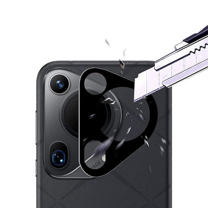 Techsuit-suojakalvo Huawei Pura 70 Ultra -takakameralle, Karkaistu lasi, Musta