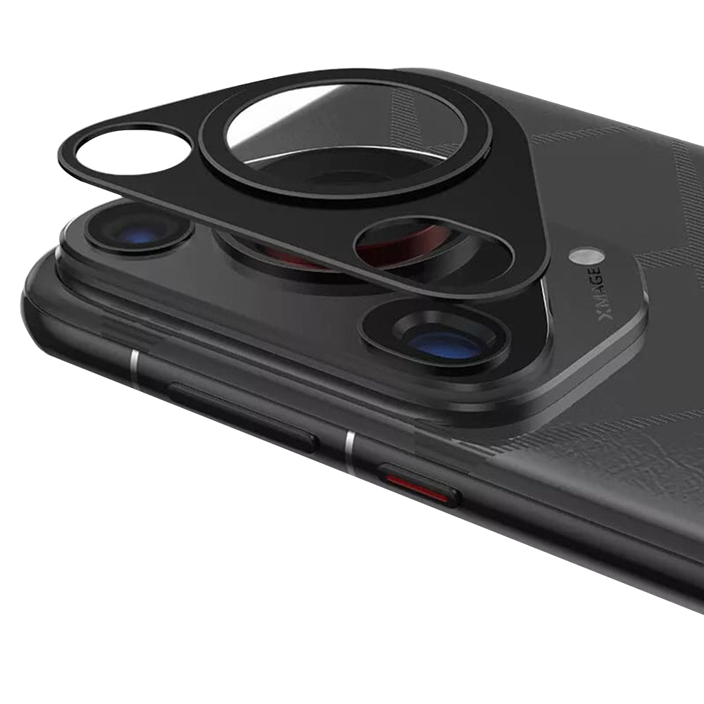 Techsuit-suojakalvo Huawei Pura 70 Ultra -takakameralle, Karkaistu lasi, Musta