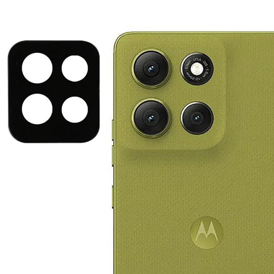 Techsuit takakameran suojakalvo Motorola Moto G86:lle, karkaistu lasi, musta