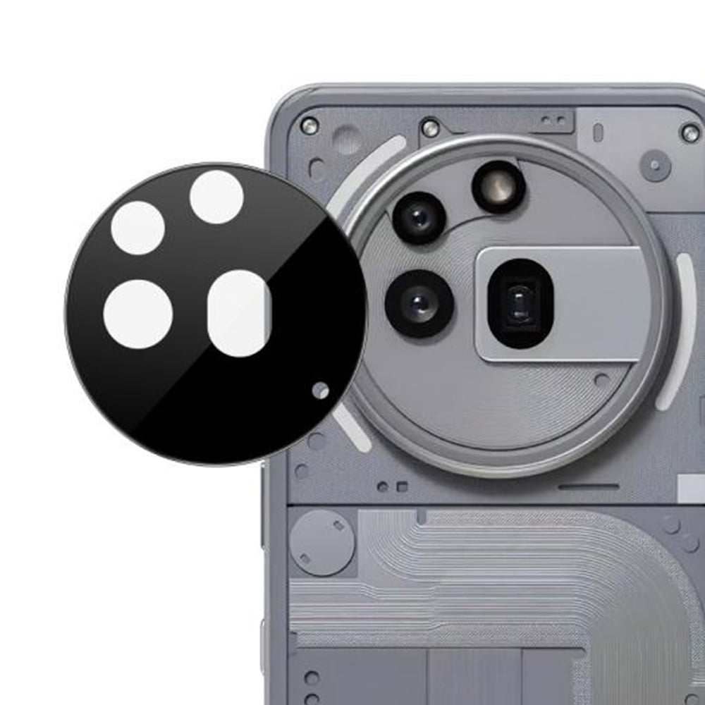 Techsuit takakameran suojakalvo Nothing Phone (3a) Prolle, karkaistu lasi, musta