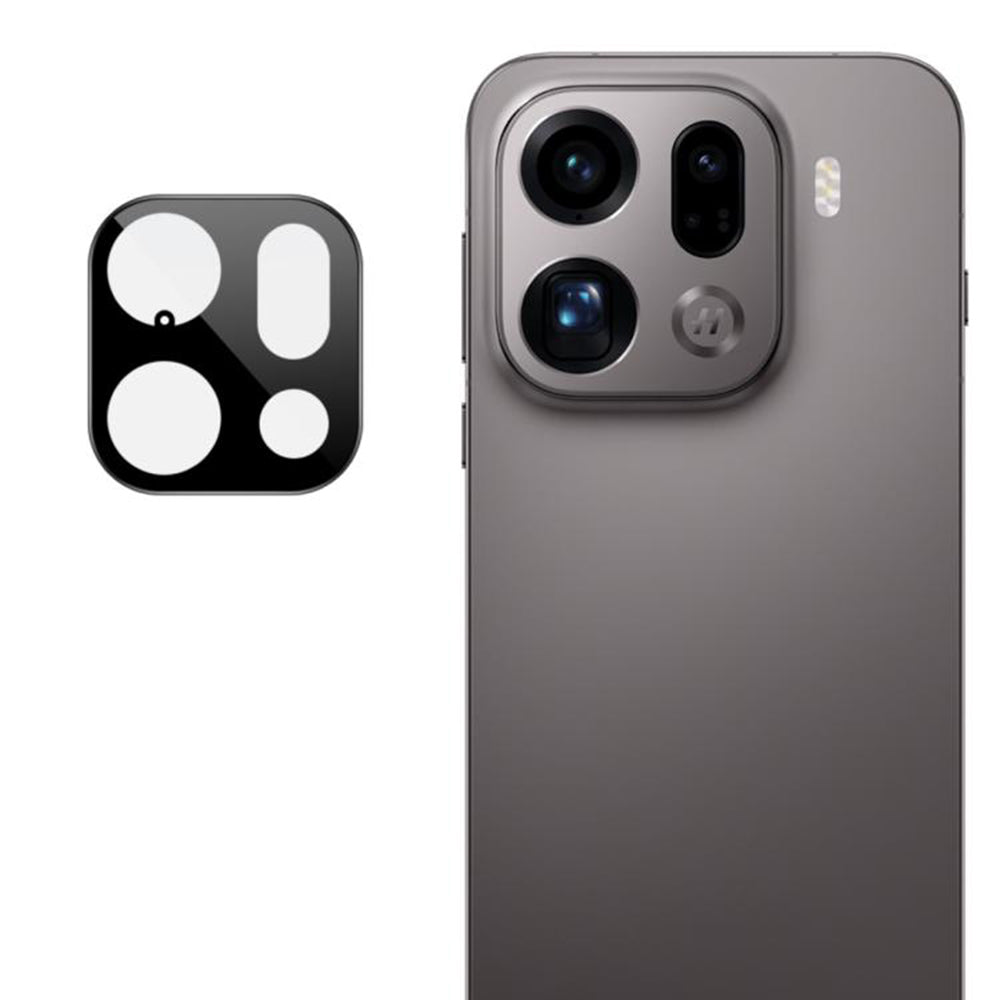 Techsuit-suojakalvo Oppo Find X9 Pro:n takakameralle, karkaistu lasi, musta
