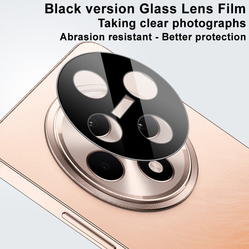 Techsuit Rear Camera Protective Film for Oppo Reno12 FS 5G / Reno12 FS 4G / Reno12 F 4G / Reno12 F, Tempered Glass, Black