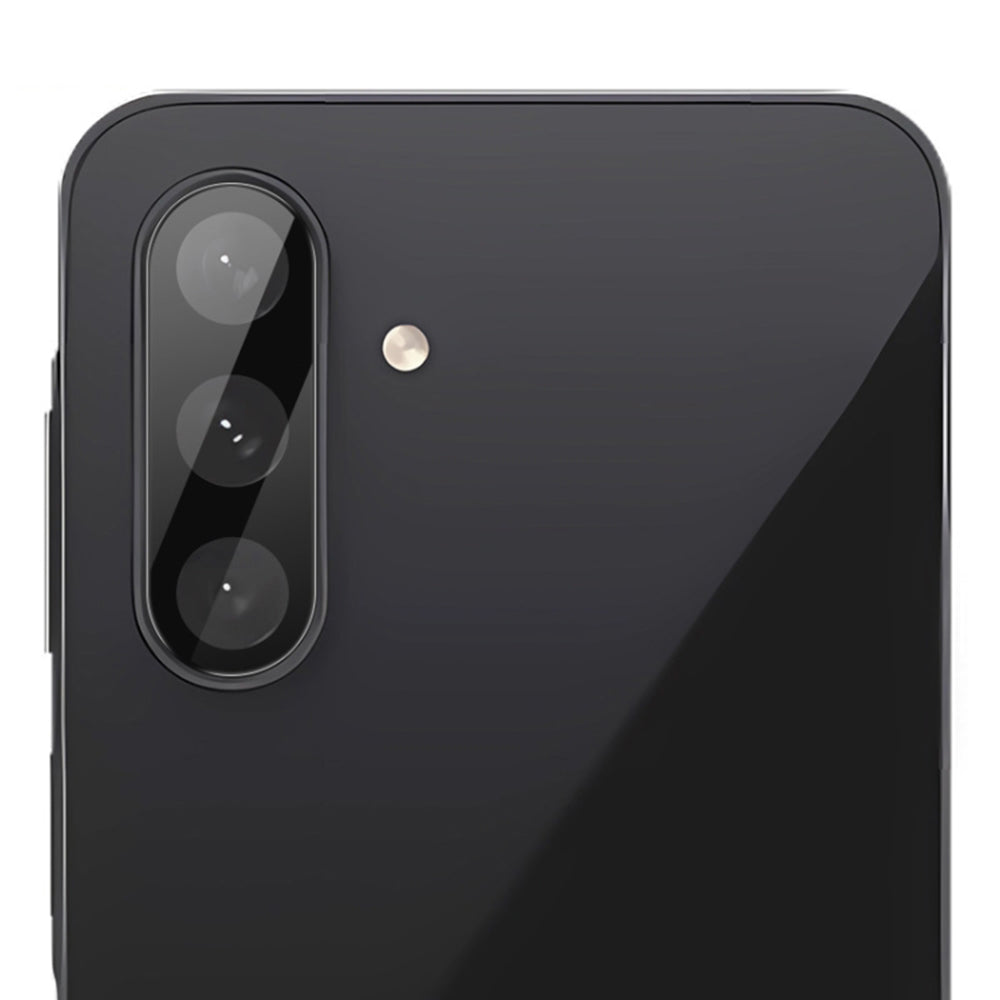 Techsuit-suojakalvo Samsung Galaxy A57 5G:n takakameralle, karkaistu lasi, musta