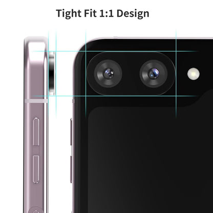 Techsuit takakameran suojakalvo Samsung Galaxy Z Flip6 F741:lle, karkaistu lasi, musta