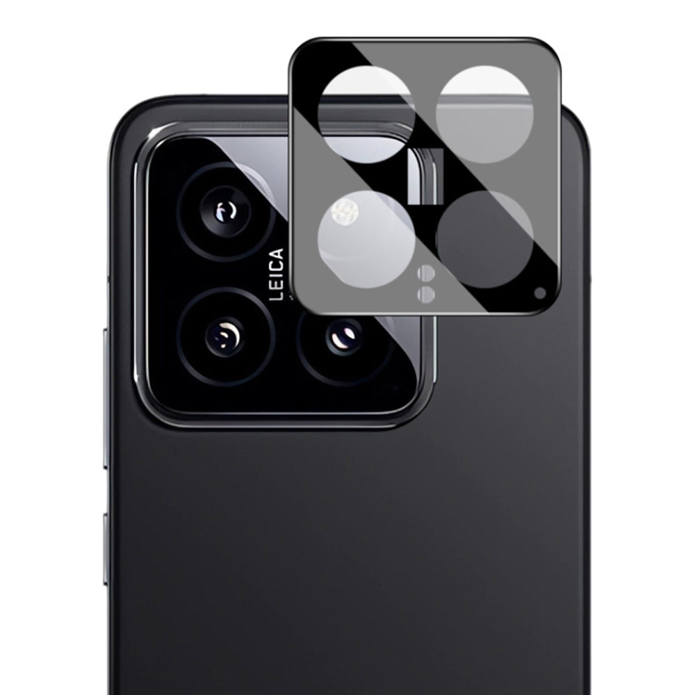 Techsuit takakameran suojakalvo Xiaomi 14:lle, karkaistu lasi, musta