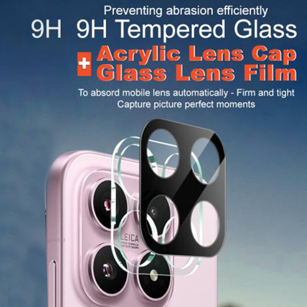 Techsuit-suojakalvo Xiaomi 17:n takakameralle, karkaistu lasi, musta