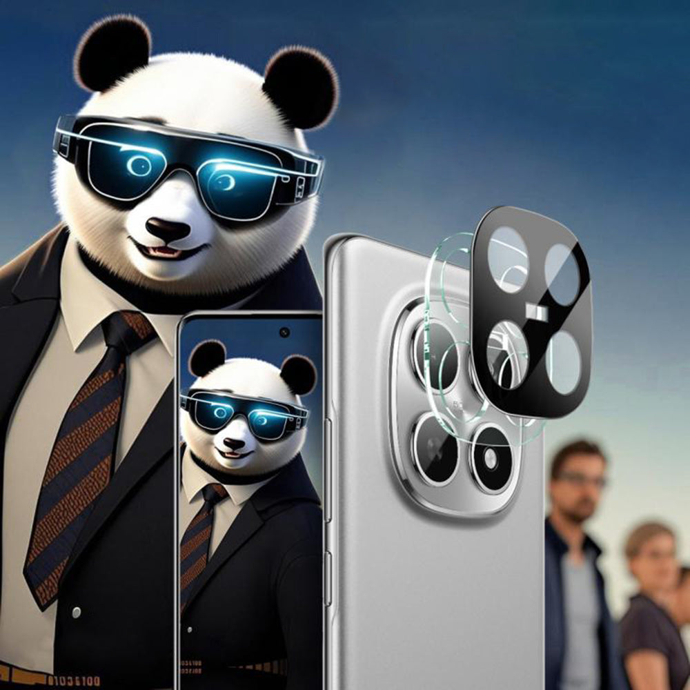 Techsuit-suojakalvo Xiaomi Poco M8 / Redmi Note 15 5G -puhelimen takakameralle, karkaistu lasi, musta