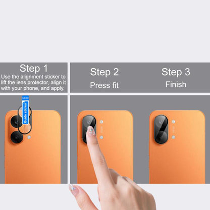 Techsuit-suojakalvo Xiaomi Poco X8 Pro:n takakameralle, Panssarilasi, Musta