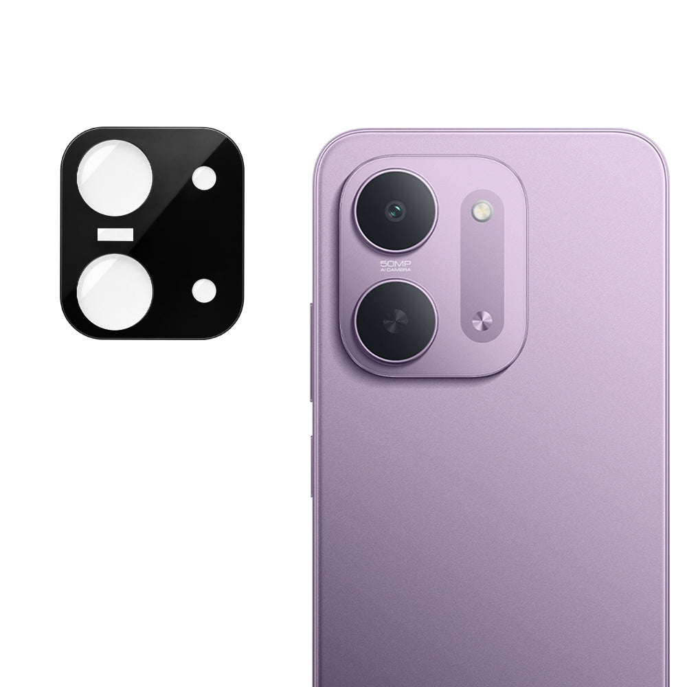 Techsuit-takakameran suojakalvo Xiaomi Redmi 17C 5G -puhelimelle, karkaistua lasia, musta