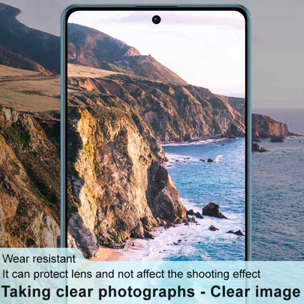 Techsuit takakameran suojakalvo Xiaomi Redmi Note 13 5G:lle, karkaistu lasi, musta