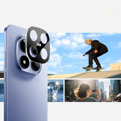 Techsuit-suojakalvo Xiaomi Redmi Note 15 Pro 4G:n takakameralle, karkaistu lasi, musta