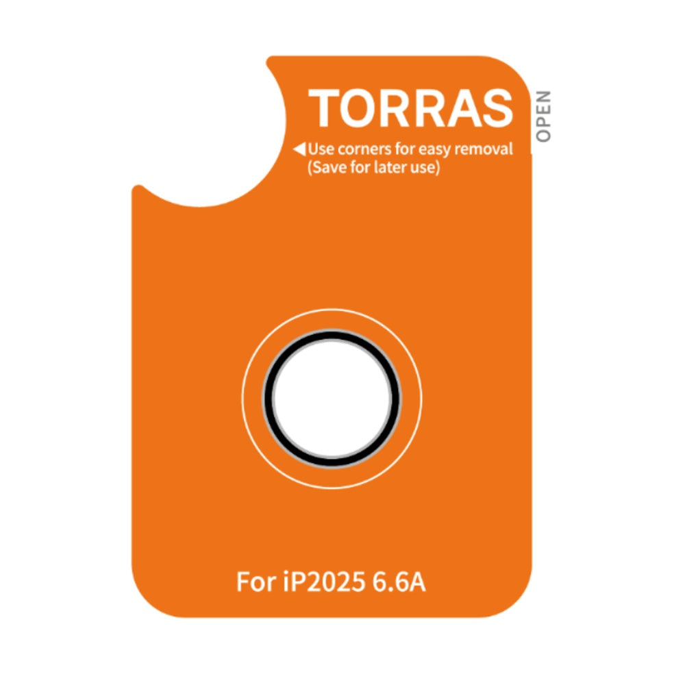 Torras Lensguard -suojakalvo Apple iPhone 17 Airin takakameralle, karkaistu lasi, musta