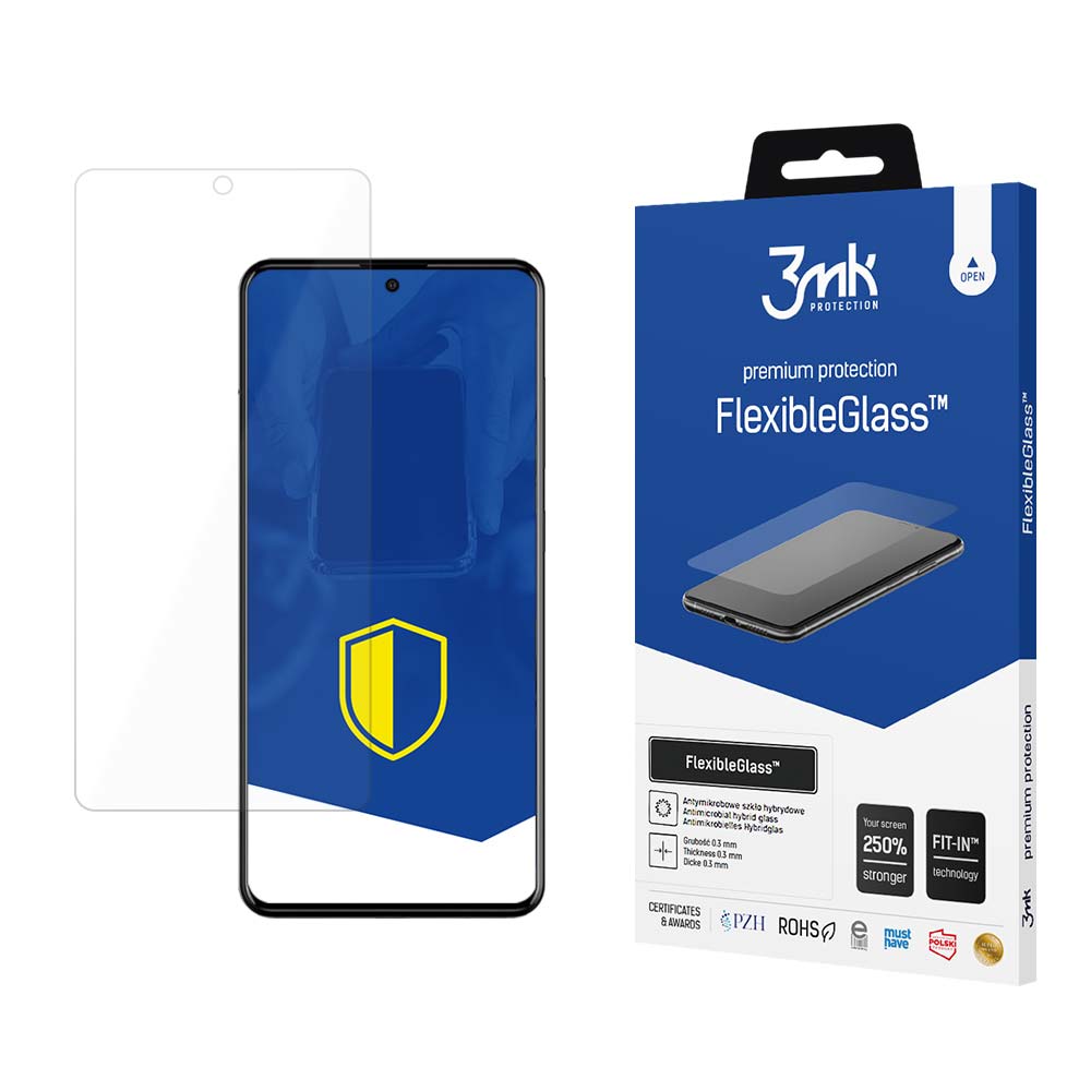 3MK FlexibleGlass -näytönsuoja Samsung Galaxy A52s 5G A528 / A52 5G A526 / A52 A525, joustava lasi, täysi liima