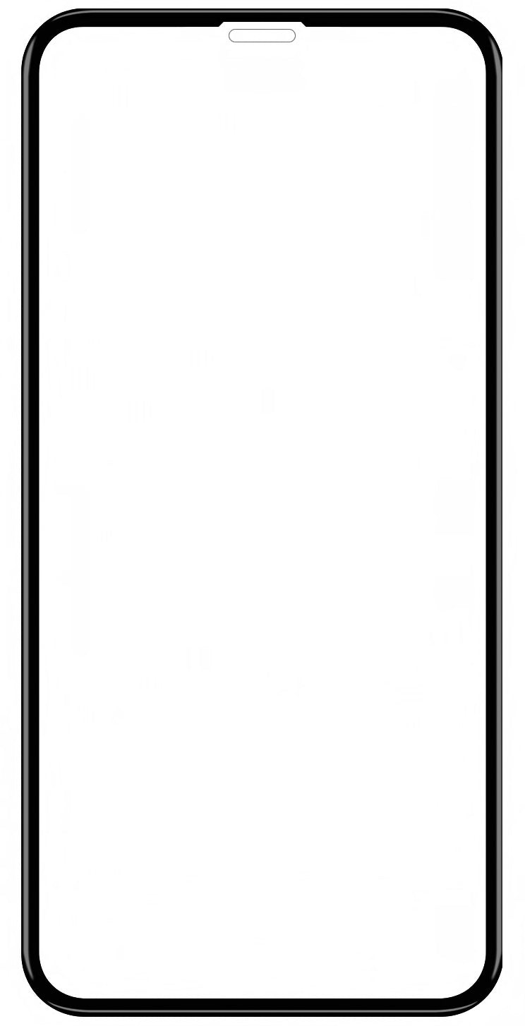 Veason suojakalvo Apple iPhone 11/XR:lle, lasisuojattu, täysi liima, 6D, musta 