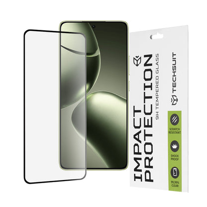 Techsuit-näytönsuoja Xiaomi 14T Pro / 14T:lle, Karkaistu lasi, Täysi liima, 111D, Musta