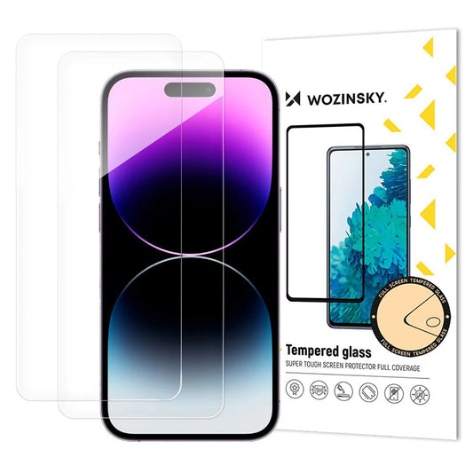 WZK-näytönsuojakalvo Apple iPhone 17 Airille, Panssarilasi, Full Glue, 2 kappaleen setti