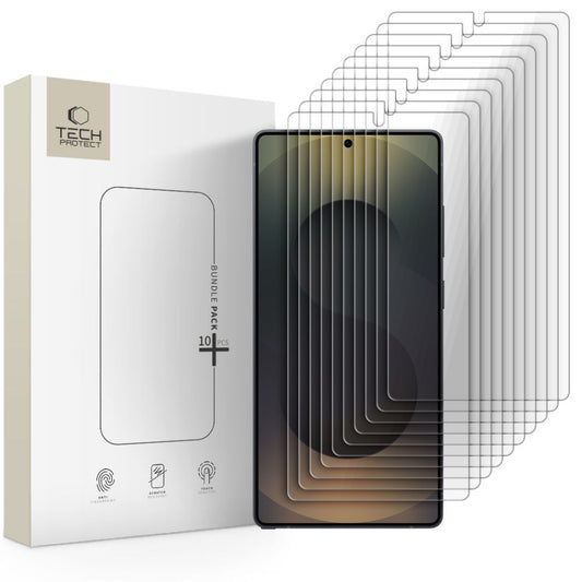 Tech-Protect näytönsuojakalvo Samsung Galaxy S25 Ultra S938:lle, karkaistu lasi, täysliima, 10 kappaleen setti