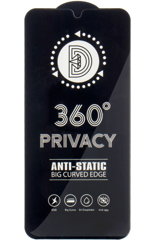 OEM 360 Privacy -näytönsuoja Apple iPhone 17 / 16 Prolle, karkaistu lasi, täysi liima