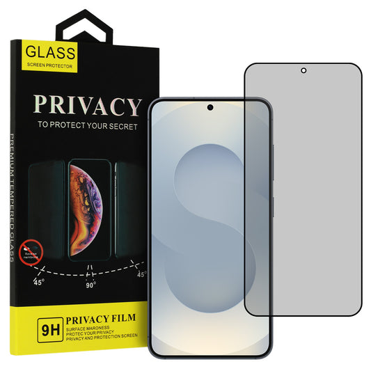 Näytönsuoja Privacy OEM Shield Screen Samsung Galaxy S25 S931:lle, Karkaistu lasi, Täysi liima