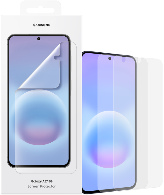 Samsung Galaxy A57 5G -näytönsuojakalvo, muovi, 2 kappaleen setti EF-UA576CTEGWW