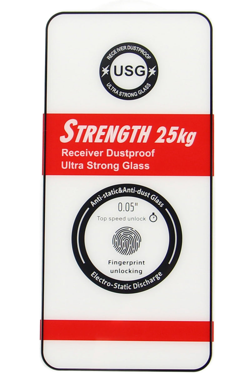 OEM Ultra Strong 25KG näytönsuoja Samsung Galaxy S24 Ultra S928:lle, karkaistu lasi, täysi liima, 2.5D, musta