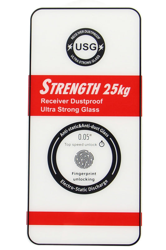 OEM Ultra Strong 25KG Näytönsuoja Samsung Galaxy S25 S931:lle, Karkaistu Lasi, Täysi Liima, 2.5D, Musta