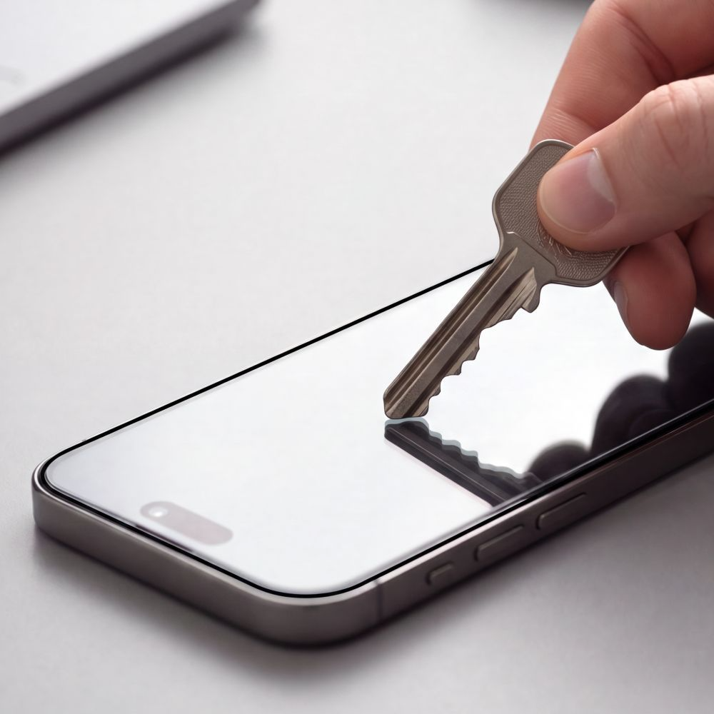 Tech-Protect OneTouch Näytönsuoja Apple iPhone 18 Pro / 17 Pro:lle, Karkaistu Lasi, Täysiliimainen, 2 kappaleen setti, Läpinäkyvä