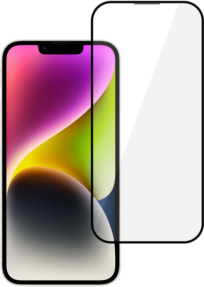 Tel Protect 10X HD DLC Diamond Coating -näytönsuojalasi Apple iPhone 17e / 16e / 14 / 13 Pro / 13 -puhelimille, karkaistu lasi, koko pinnalta liimautuva, musta