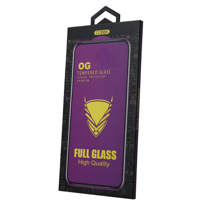 OEM OG Premium näytönsuoja Samsung Galaxy S23 S911 / S22 5G S901:lle, karkaistu lasi, täysi liima, musta