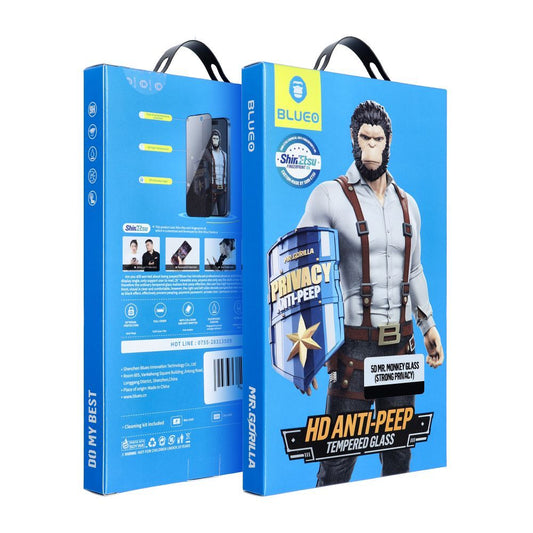 Privacy Blueo -näytönsuojakalvo Samsung Galaxy S25 Ultra S938:lle, Panssarilasi, Täysliima, 5D