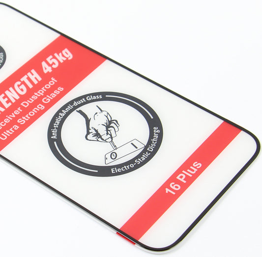 OEM Ultra Strong 45KG Näytönsuoja Samsung Galaxy A54 A546:lle, Karkaistu Lasi, Täysi Liima, 2.5D, Musta