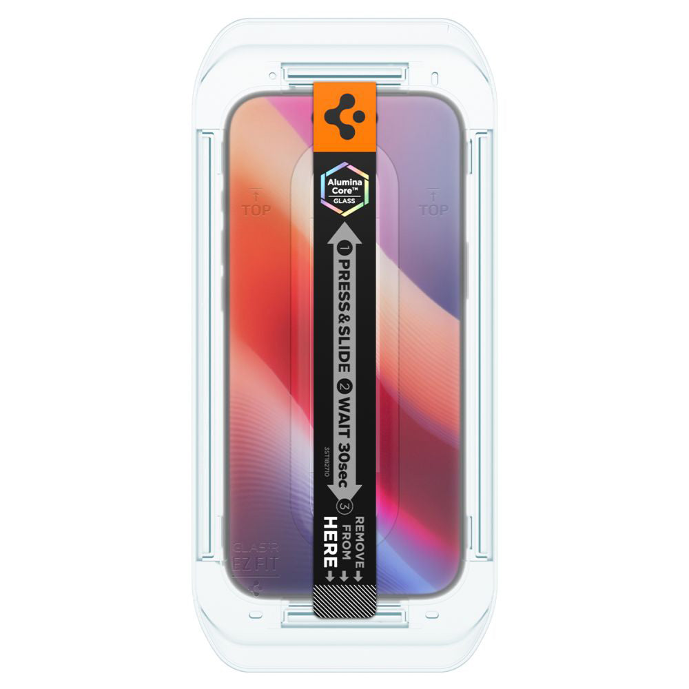 Näytönsuojakalvo Privacy Spigen GlastR EZ FIT Apple iPhone 17 Air:lle, Panssarilasi, Täysliima, 2 kappaleen setti