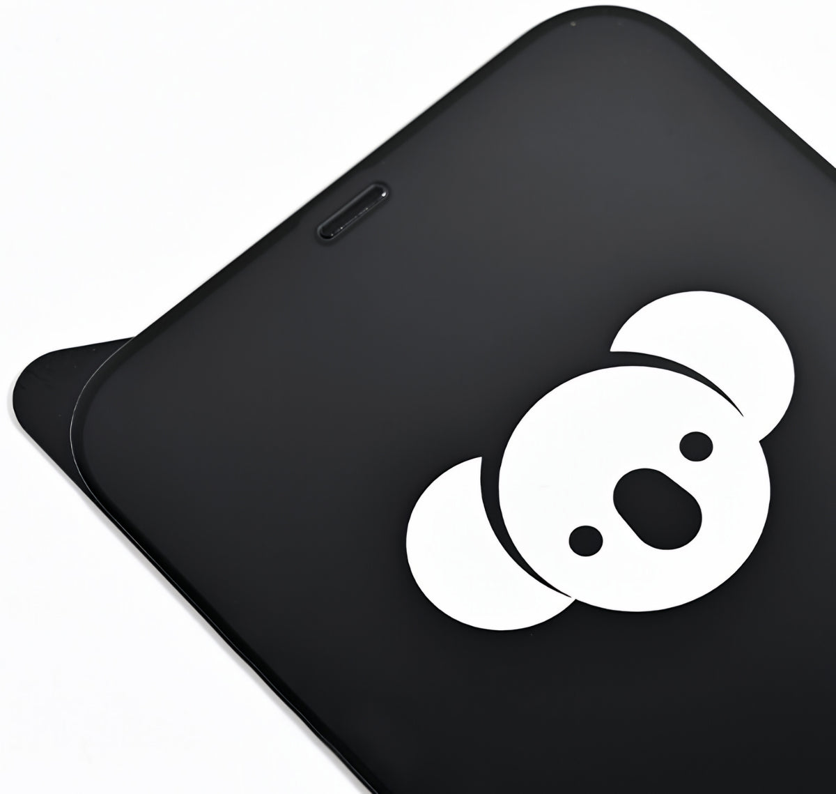 Bear HD -näytönsuoja Apple iPhone 17 Airille, karkaistu lasi, täysiliimainen, musta