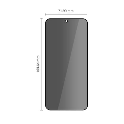 Näytönsuojakalvo Privacy Tech-Protect Spy+ Samsung Galaxy S26 Plus S947:lle, Panssarilasi, Täysliima, 2 kappaleen setti