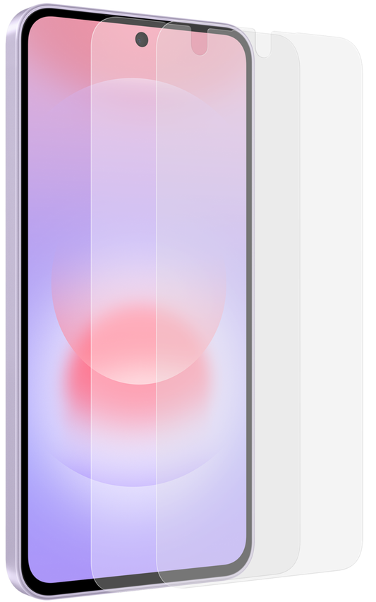 Samsung Galaxy A37 5G -näytönsuojakalvo, muovi, 2 kappaleen setti EF-UA376CTEGWW