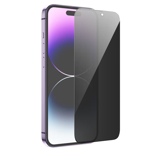 Privacy-näytönsuojakalvo HOCO G15 Apple iPhone 14 Pro Maxille, Panssarilasi, Täysliima, 5D