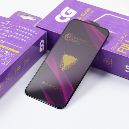 OG Premium näytönsuoja Samsung Galaxy A57 5G:lle, karkaistu lasi, täysiliimainen, 10 kappaleen setti