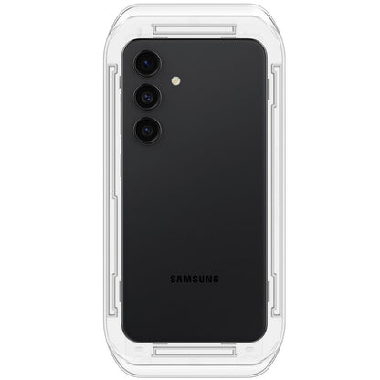 Spigen GlastR EZ FIT -suojakalvo Samsung Galaxy S25+ S936 / S24+ S926 -puhelimille, Panssarilasi, Täysliima, 2 kappaleen setti AGL07432