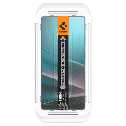 Spigen GlastR EZ FIT HD -näytönsuojakalvo Samsung Galaxy S25 Ultra S938:lle, karkaistu lasi, täysliima, 2 kappaleen setti AGL09082