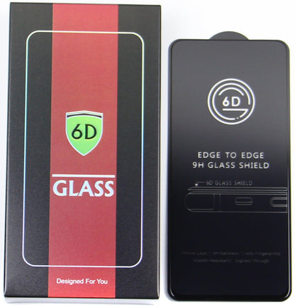 OEM Screen Protector Film for Apple iPhone 17e / 16e / 14 / 13 Pro, Tempered Glass, Full Glue, Set of 10 pieces, 6D, Black
