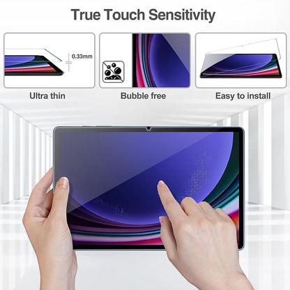 Lito Classic -näytönsuoja Samsung Galaxy Tab S9 FE / Tab S9:lle, karkaistu lasi, täysiliimainen, 2.5D