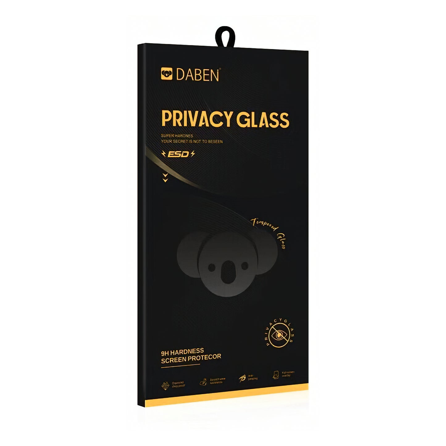 Privacy Bear Screen Protector for Apple iPhone 17 Pro, Tempered Glass, Full Glue