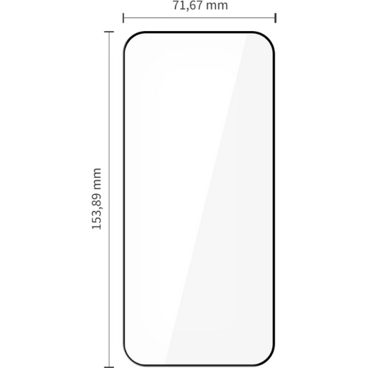 Tech-Protect FIT+ Näytönsuoja Xiaomi Poco F8 Ultra -puhelimelle, Karkaistu lasi, Täysiliimainen, 2 kappaleen setti, 2.5D, Musta