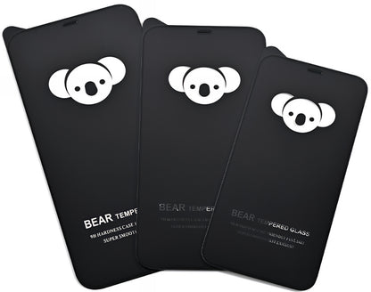 Bear HD -näytönsuoja Apple iPhone 17 Airille, karkaistu lasi, täysiliimainen, musta