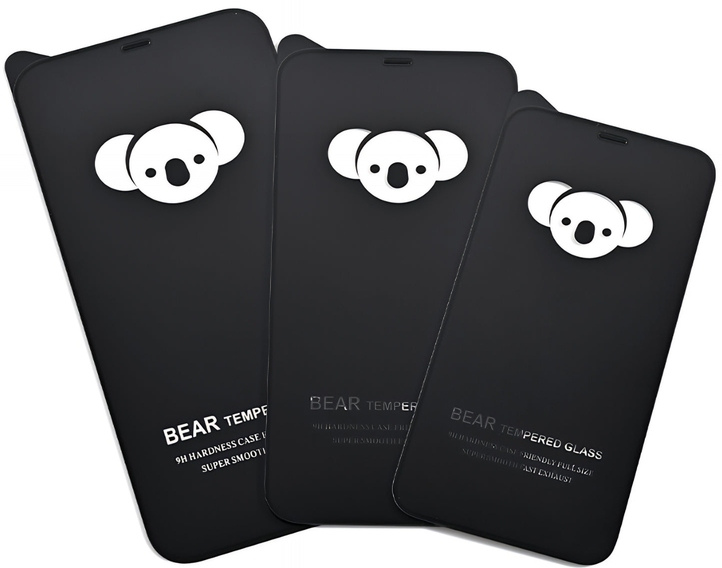 Bear HD Screen Protector for Apple iPhone 17 Pro, Tempered Glass, Full Glue, Black