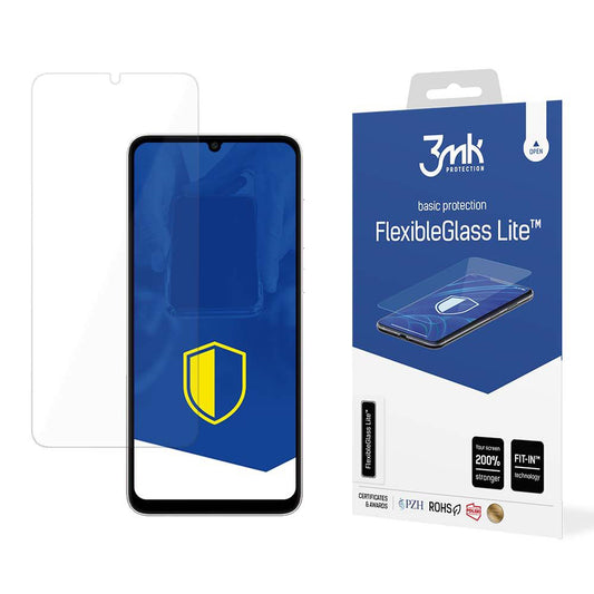 3MK FlexibleGlass Lite -näytönsuoja Samsung Galaxy A05s A057:lle, joustava lasi, täysiliimainen