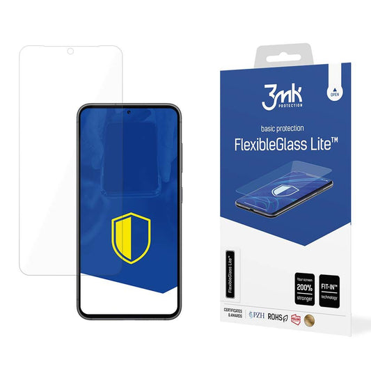 3MK FlexibleGlass Lite -näytönsuoja Samsung Galaxy S24 S921:lle, joustava lasi, täysiliimainen